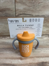 NEW Bella Tunno Silicone Happy Sippy Cup - Duck Duck Juice Orange 8oz