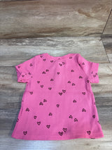 Cat & Jack Waffle Knit Henley Shirt Pink sz 3T