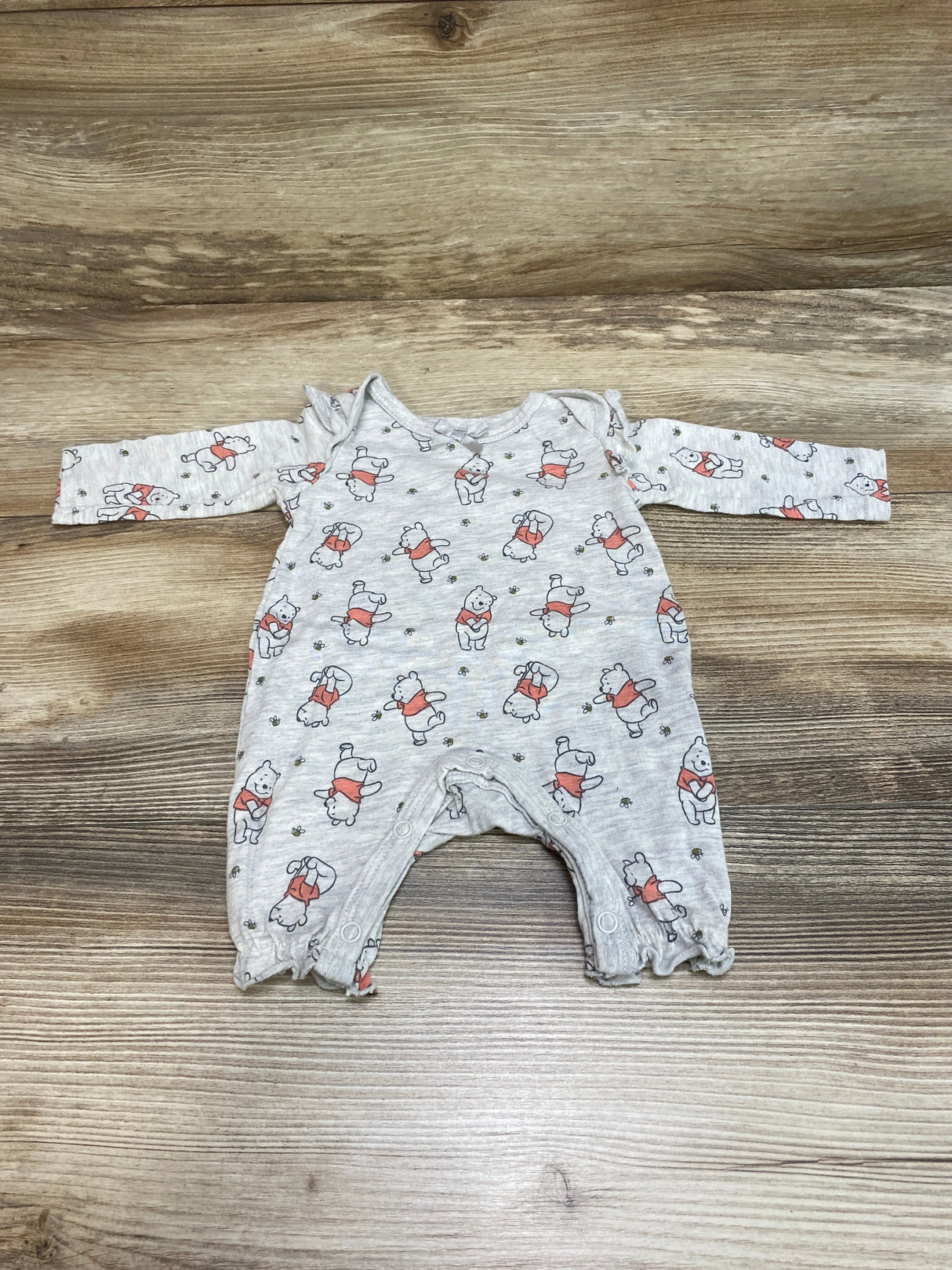 Disney Baby Winnie The Pooh Coverall Grey sz Newborn