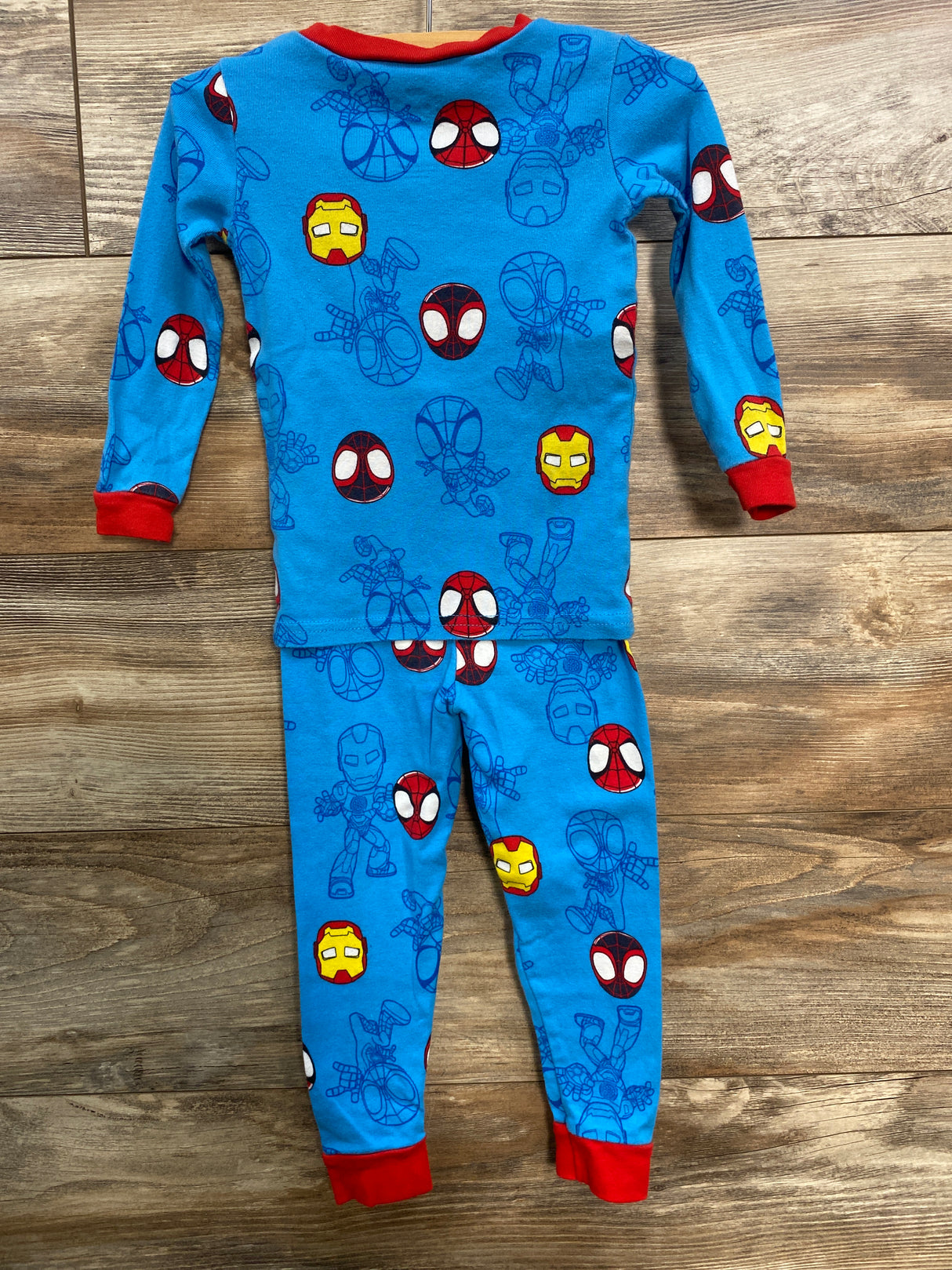 Marvel Spidey & His Amazing Friends 2pc Pajama Set Blue sz 4T