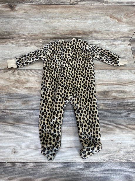 Hudson Baby Leopard Print Sleeper Brown sz 0-3m