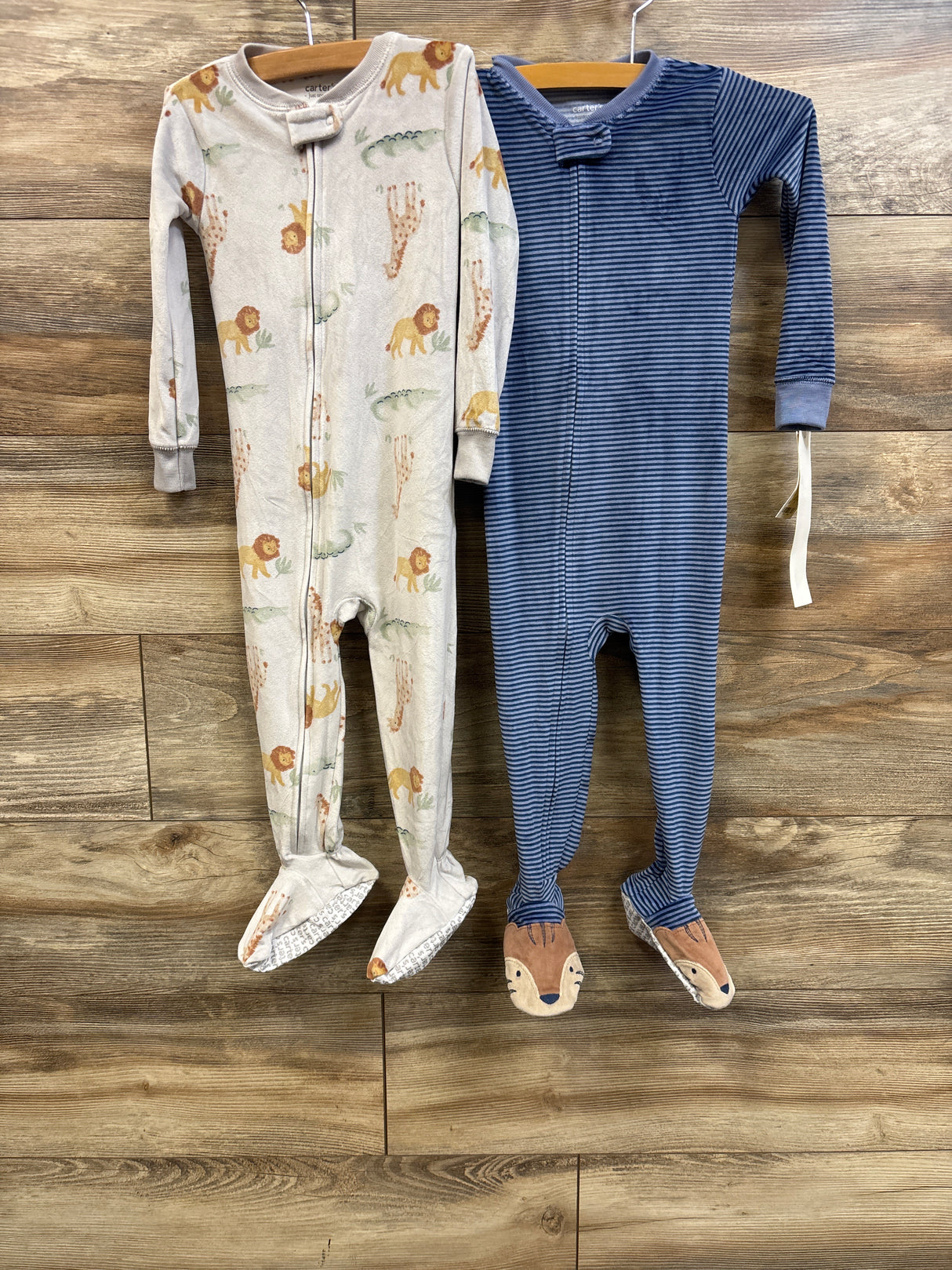 NEW Just One You 2pk Blanket Sleepers Grey/Blue sz 2T