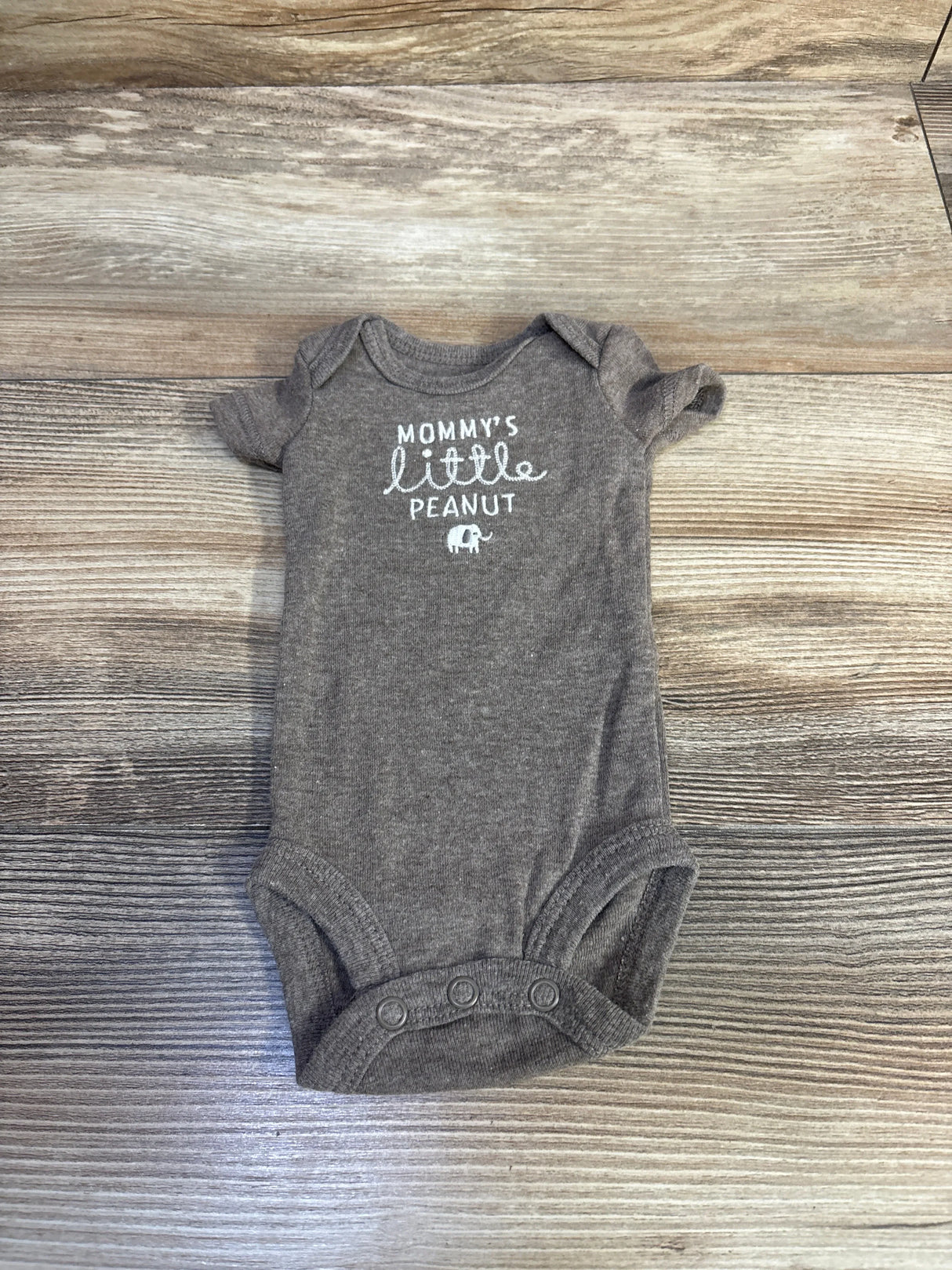 Carter's Mommy's Little Peanut Bodysuit Brown sz Preemie