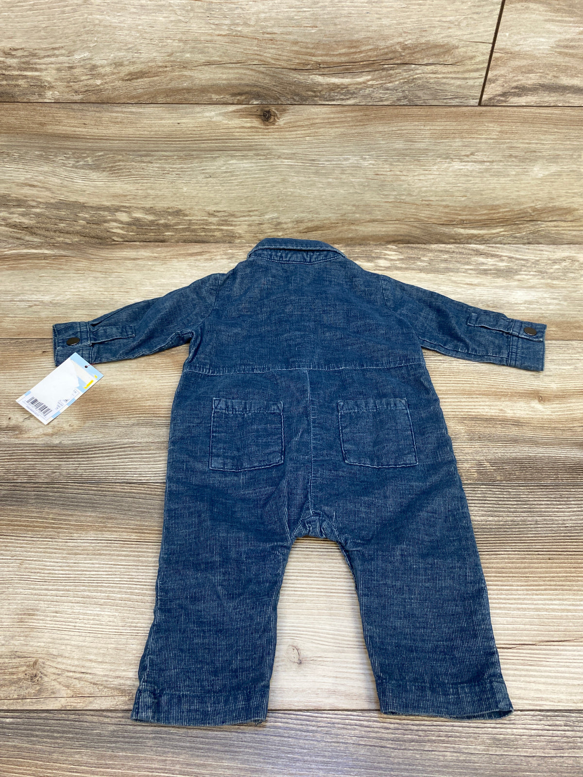 NEW Cat & Jack Denim-Like Button-Front Coverall Blue sz 0-3m