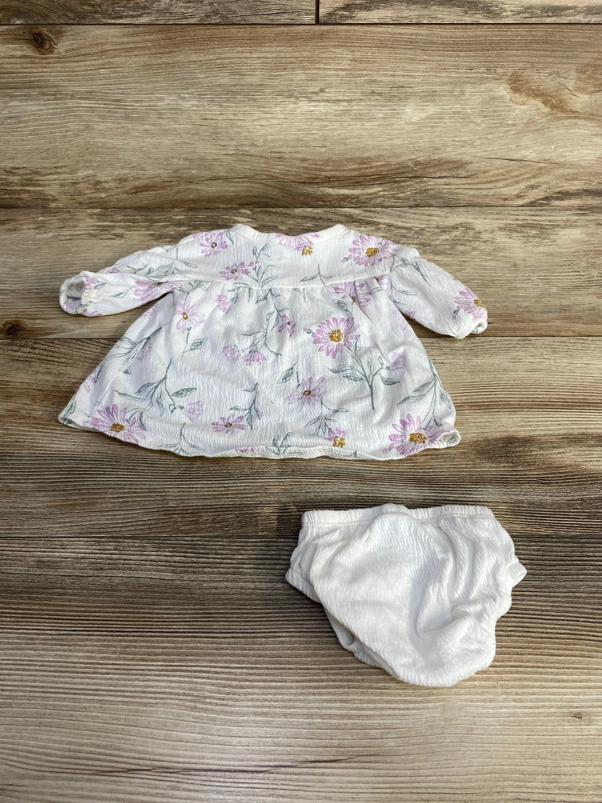 Carter's 2pc Floral Dress & Bloomers White sz Newborn