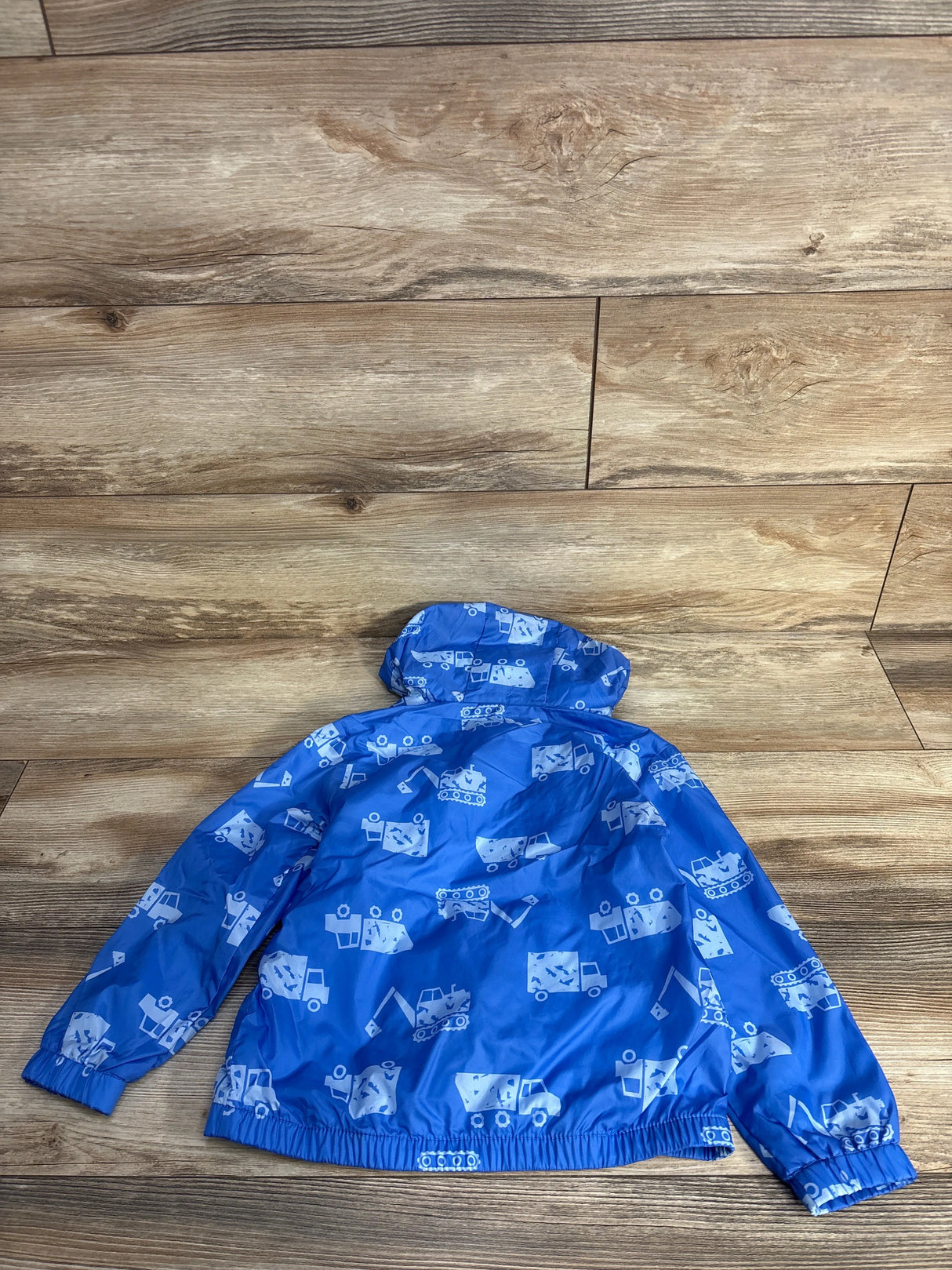Cat & Jack Truck Print Wind Breaker Blue sz 5T