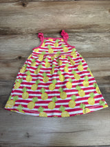 Hudson Baby Striped Pineapple Dress Pink sz 18m