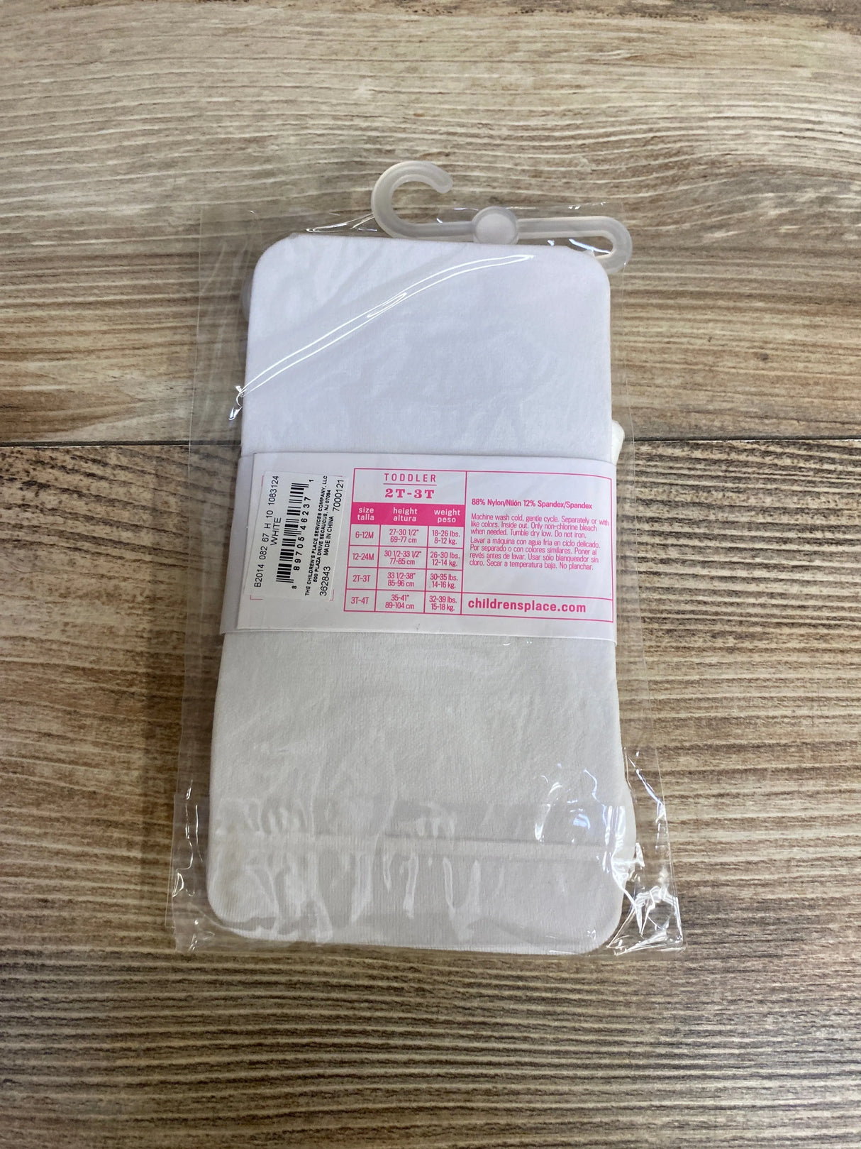 NEW Children's Place Girls Microfiber Tights White sz 2T-3T