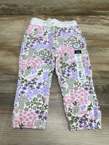 NEW Okie Dokie Fleece Floral Jogger Pant sz 12m