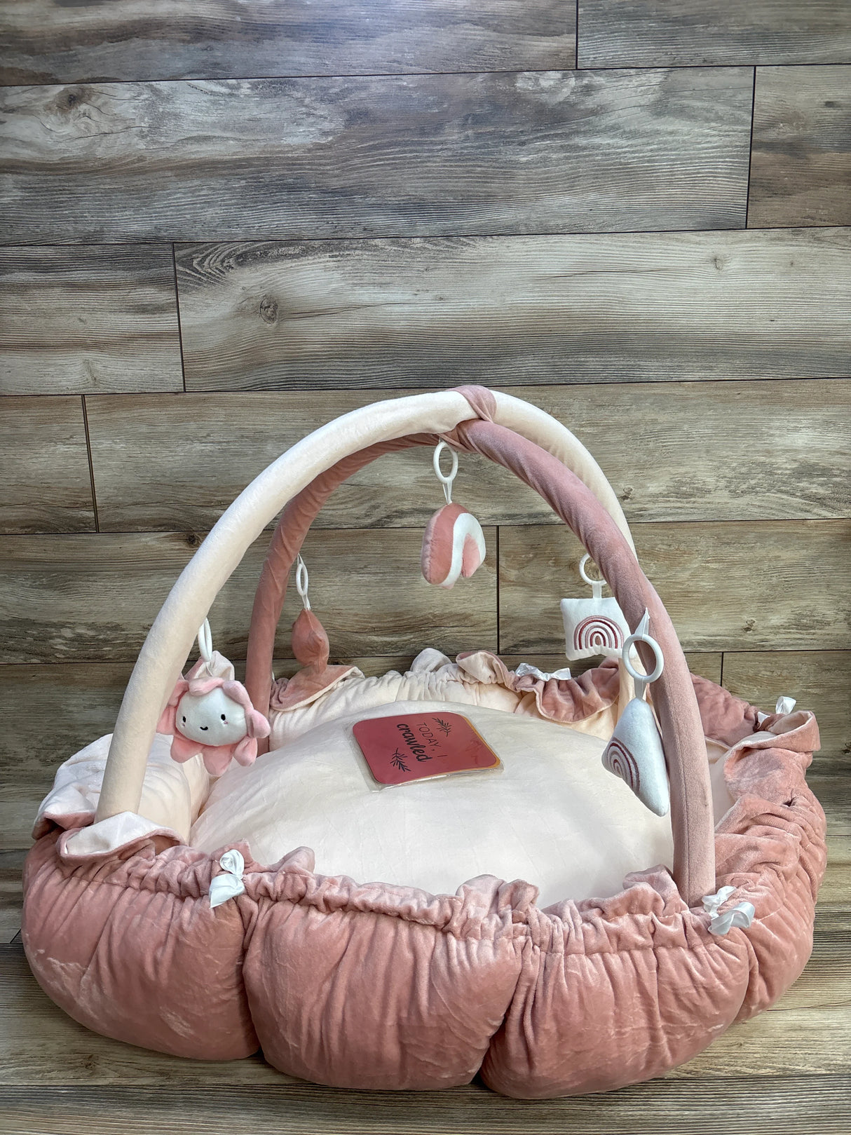 HAN-MM 5-in-1 Convertible Baby Play Gym, Pink
