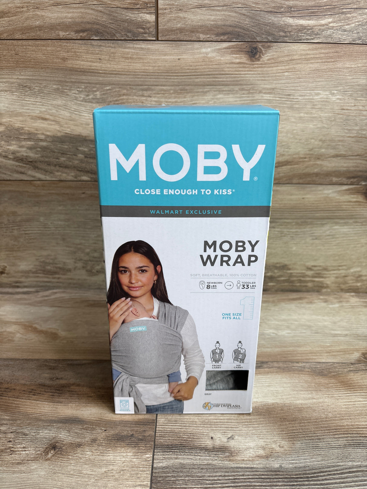 Moby Classic Wrap Baby Carrier, Grey