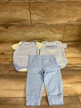Tommy Hilfiger 3pc Bodysuit & Joggers Set Blue sz 12m