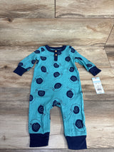 NEW Cat & Jack Snail Ribbed Coverall Blue sz 3-6m