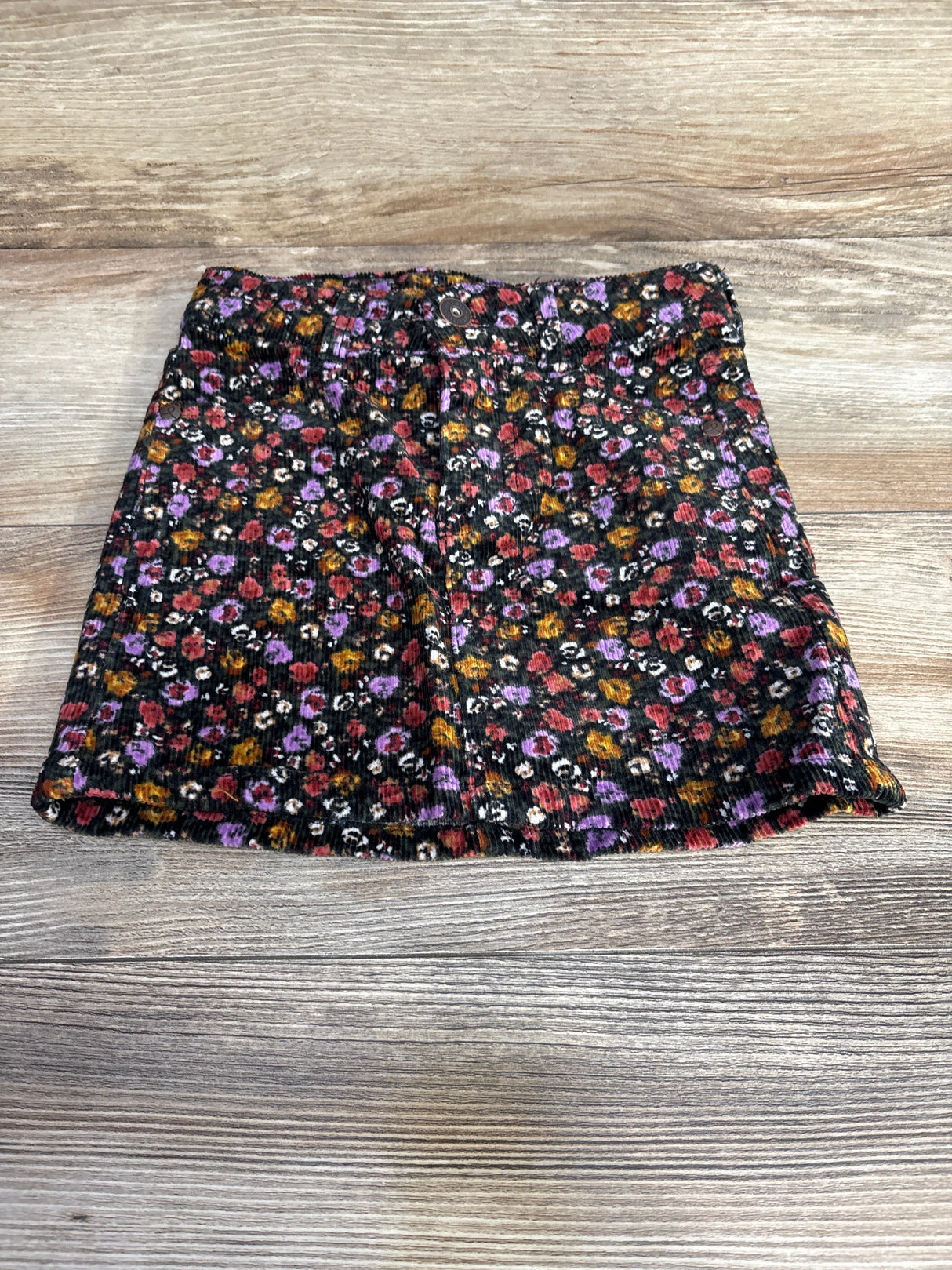 Art Class Floral Corduroy Skirt Black sz 4-5T - Me n Mommy To Be