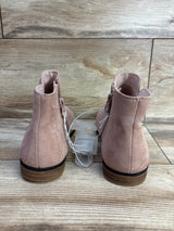 NEW Cat & Jack Girls' Opal Zipper Booties Pink sz 3Y