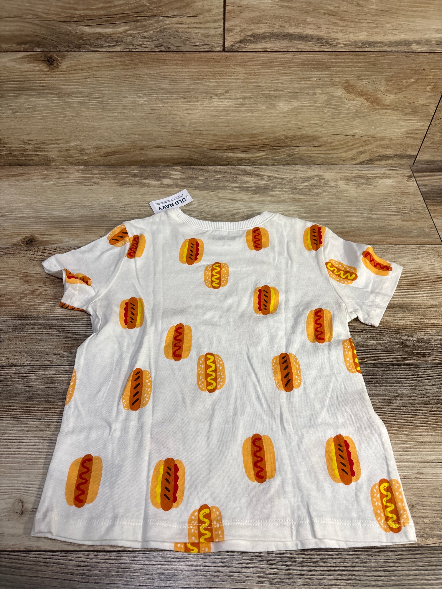 NEW Old Navy Hot Dog Shirt White sz 5T
