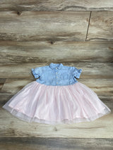 Oshkosh Chambray Tulle Dress Blue sz 18m