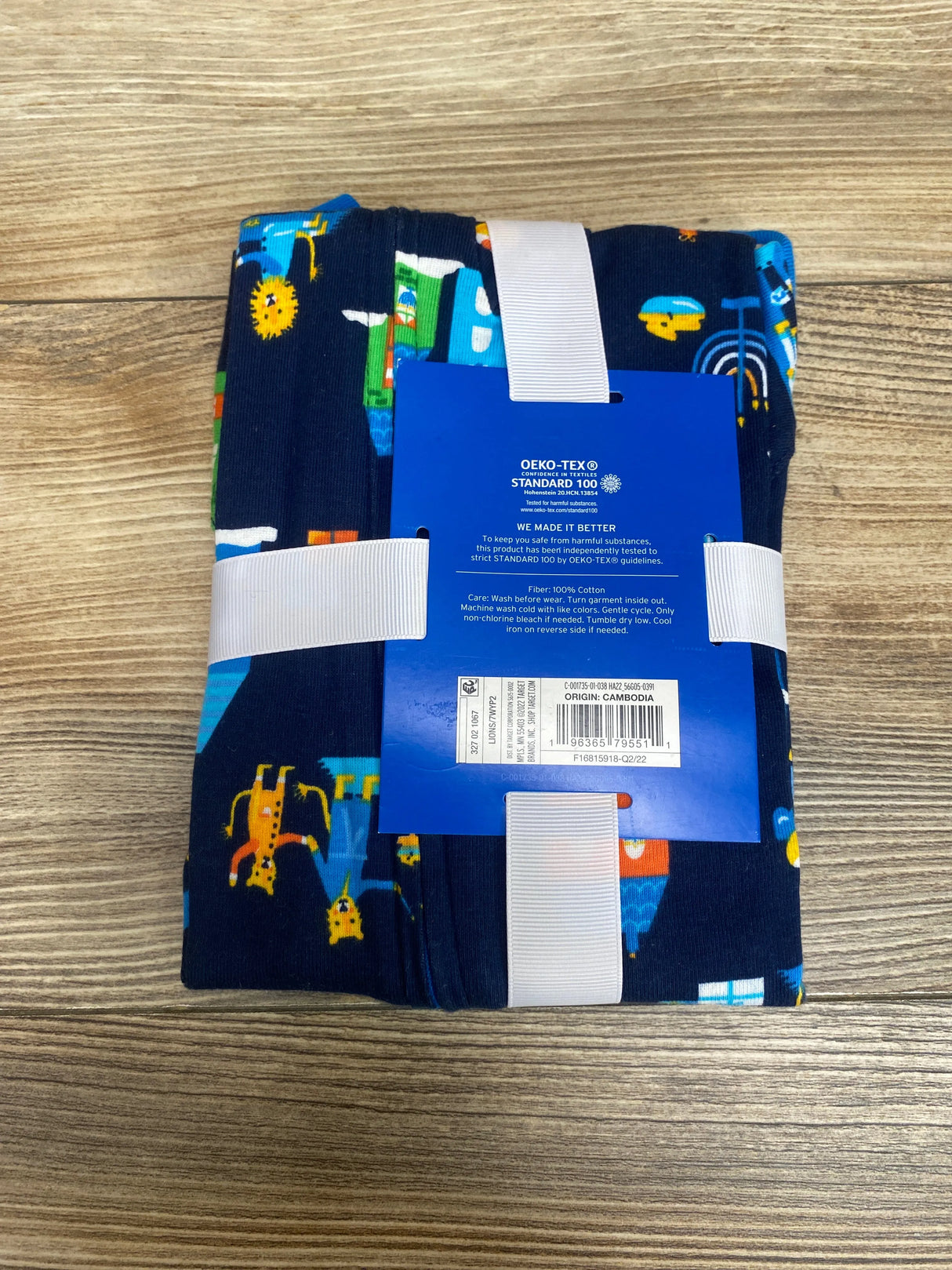 NEW Wondershop Hanukkah Sleeper Lions Navy sz 6-9m