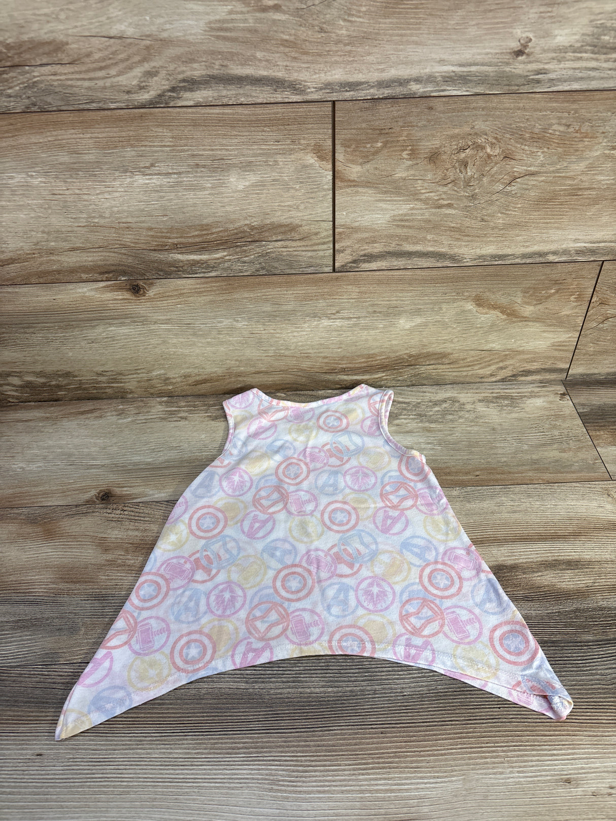 Marvel Avengers Flare Tank Top White sz 4T