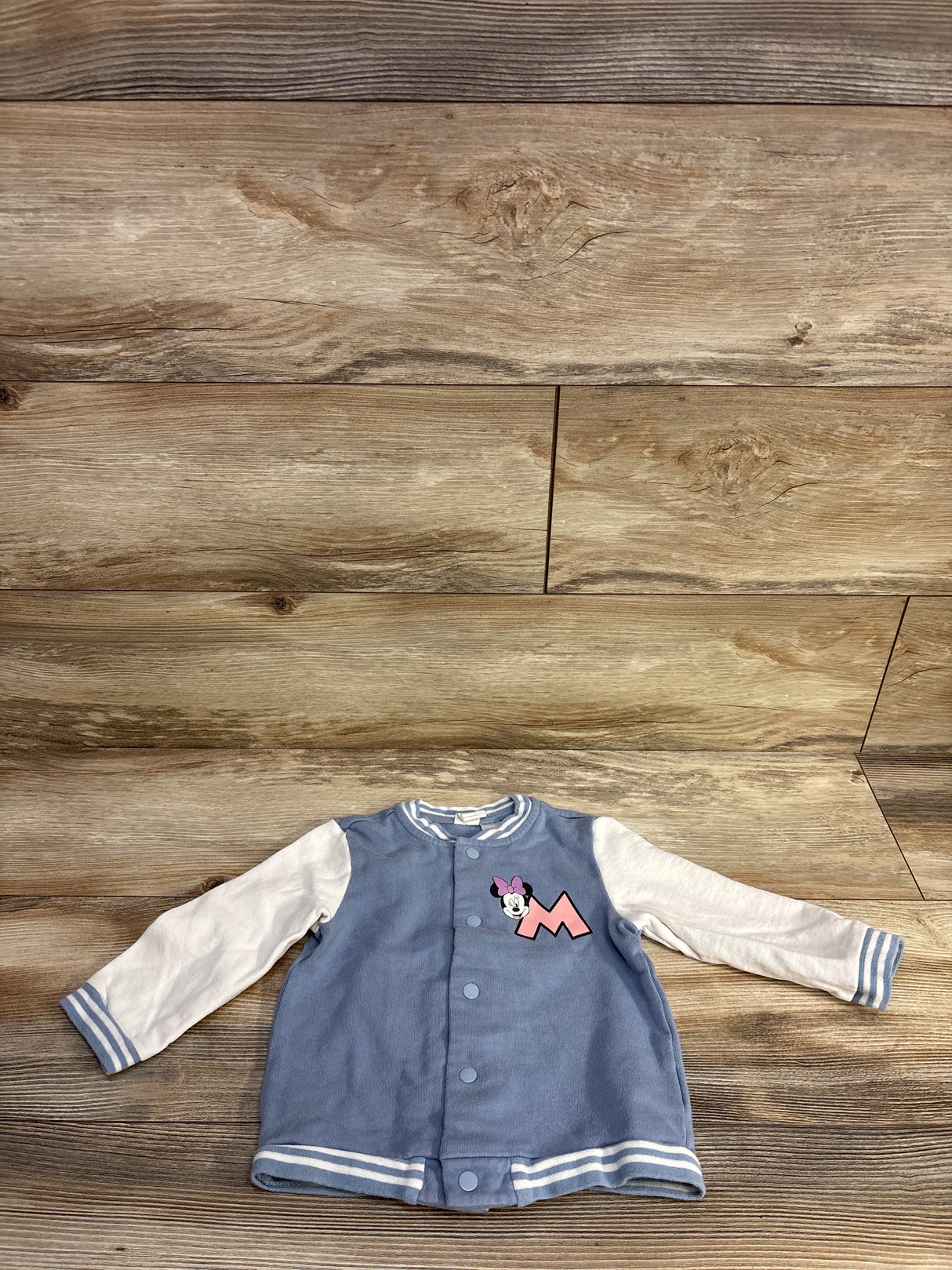 H&M x Disney Minnie Mouse Varsity Jacket Blue sz 18m