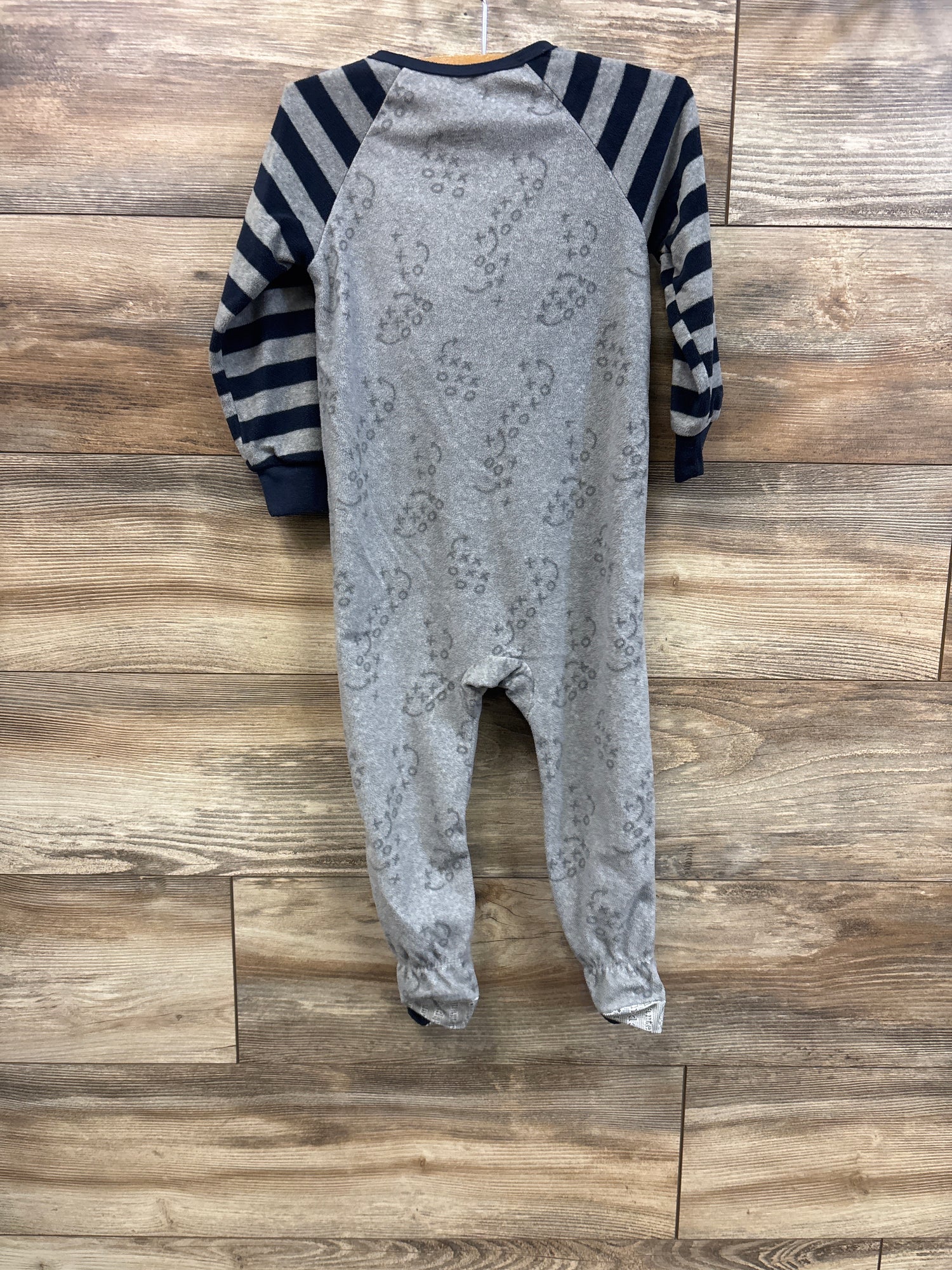 Kids Headquarters Football Blanket Sleeper Grey sz 3T