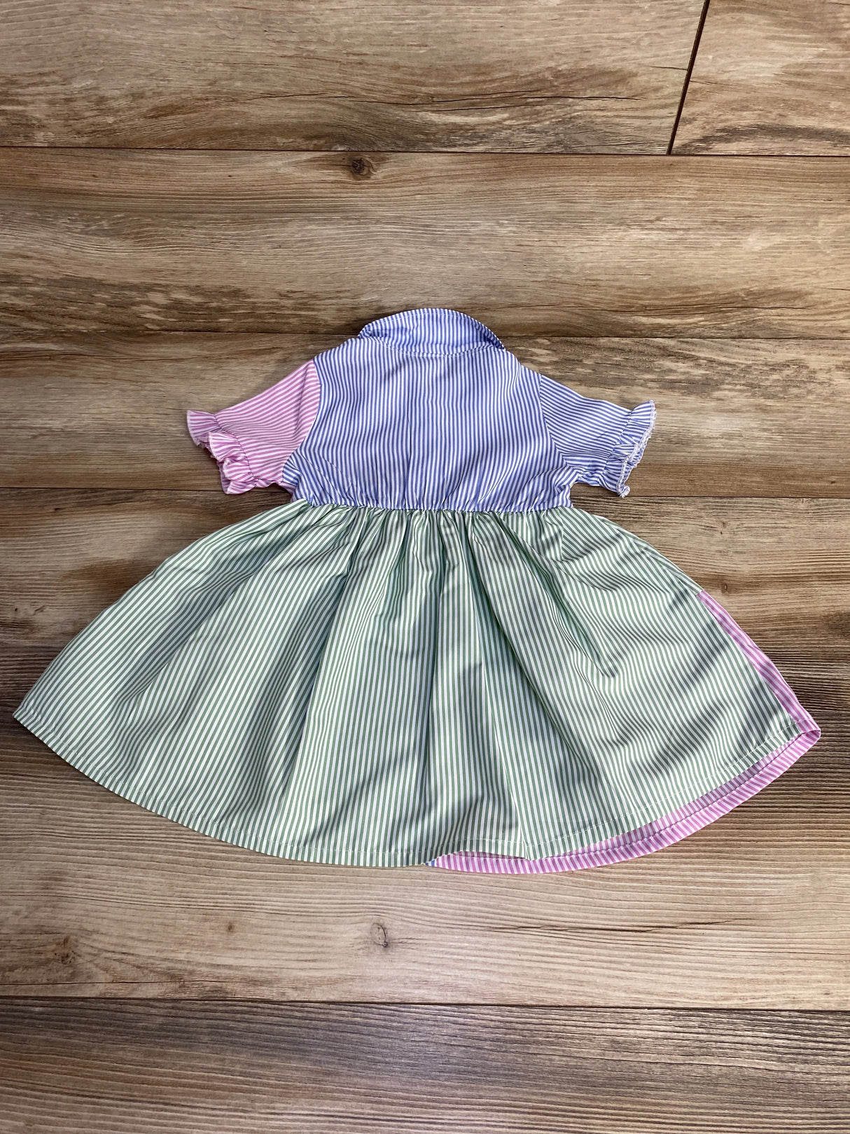 Shein Striped Colorblock Dress Blue sz 12-18m