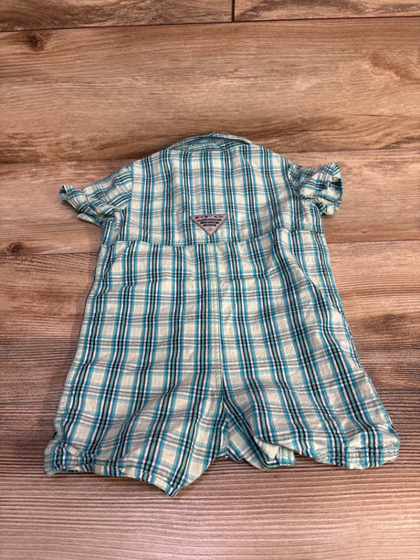 Columbia Plaid Romper Green sz 6-12m - Me n Mommy To Be
