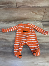 Just One You Pumpkin Waffle Knit Sleeper Orange sz Newborn
