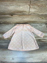 H&M Velour Polka Dot Dress Pink sz 9m