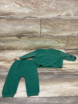 Cat & Jack 2pc Fleece Sweatshirt & Joggers Set Green sz 12m