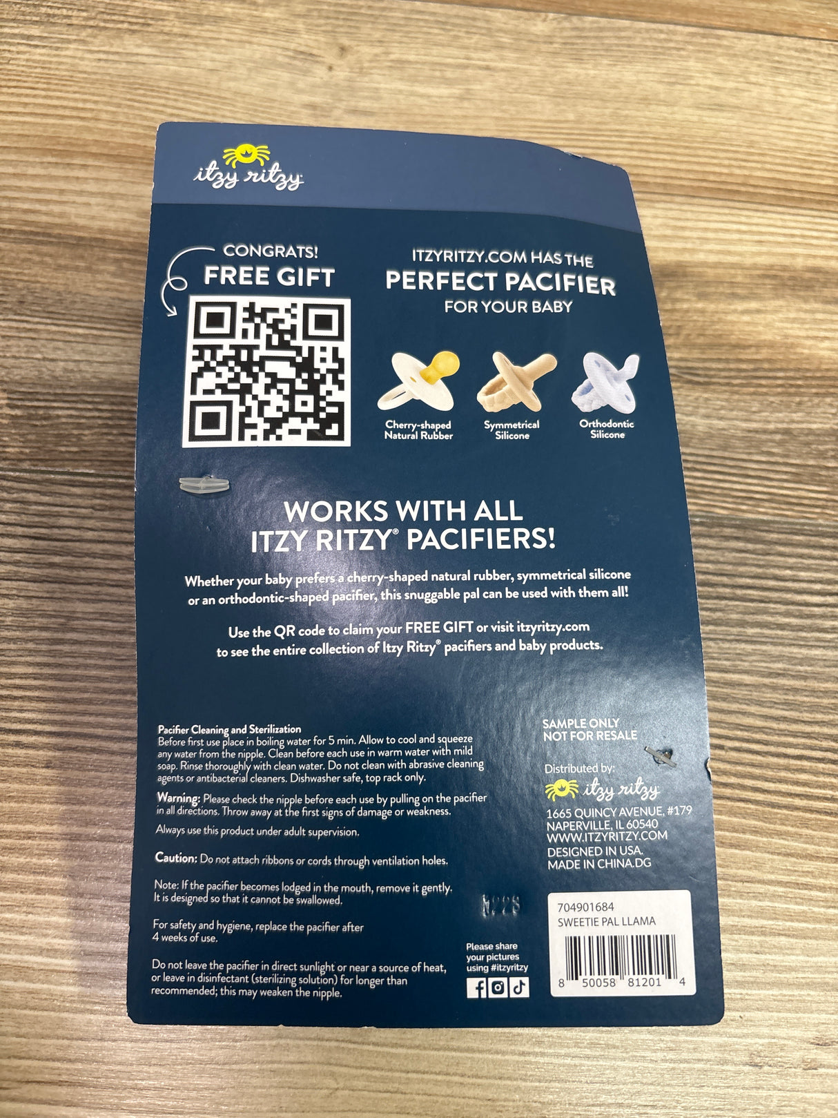 NEW Itzy Ritzy Sweetie Pal Pacifier Lane The Llama