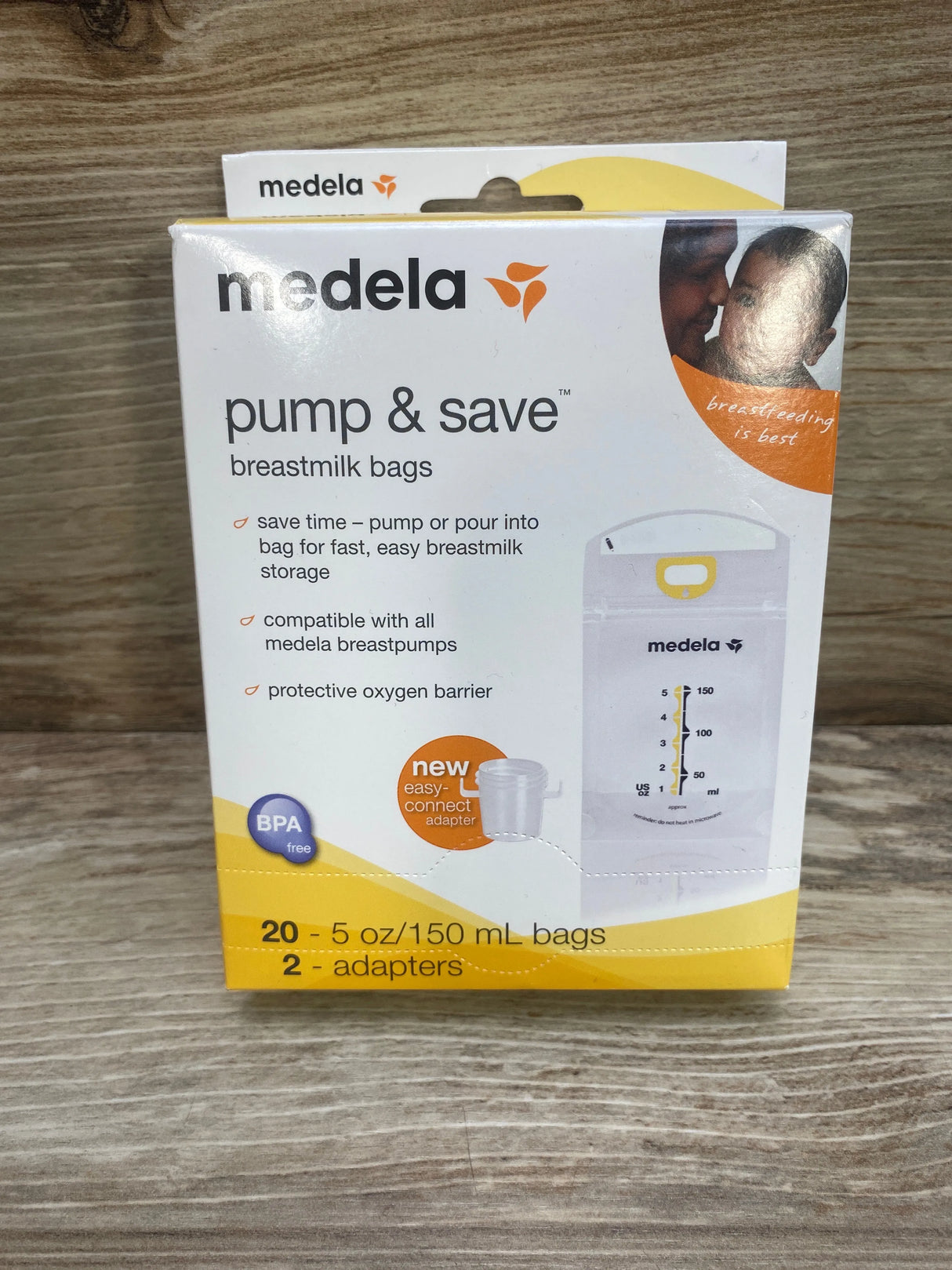 NEW Medela Pump & Save Breast Milk Storage Bags, 20Ct.