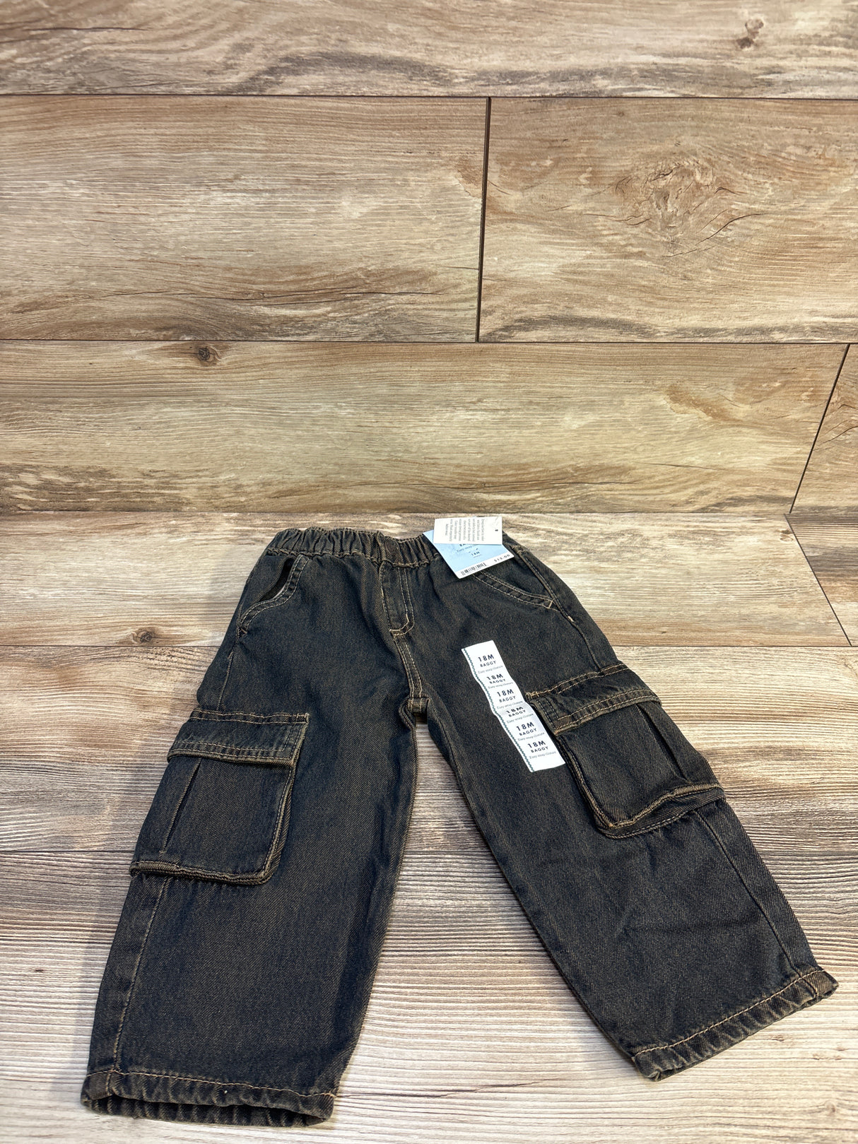 NEW Cat & Jack Baggy Jeans Black sz 18m