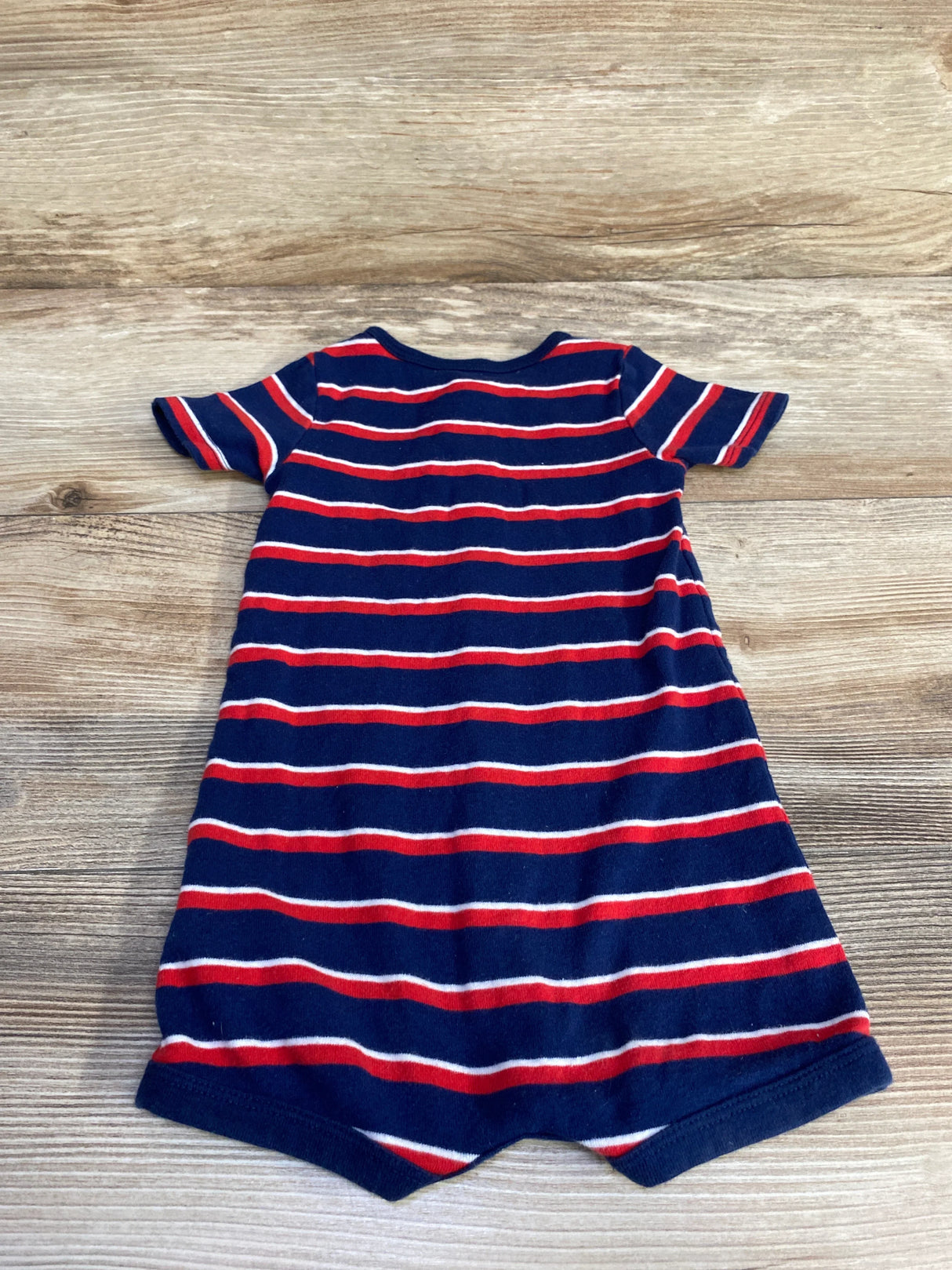 Simple Joys Striped Shortie Romper Navy sz 6-9m - Me n Mommy To Be