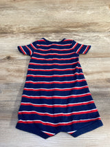 Simple Joys Striped Shortie Romper Navy sz 6-9m - Me n Mommy To Be