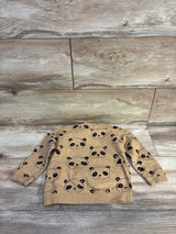 H&M Pullover Panda Print Sweatshirt Brown sz 12-18m