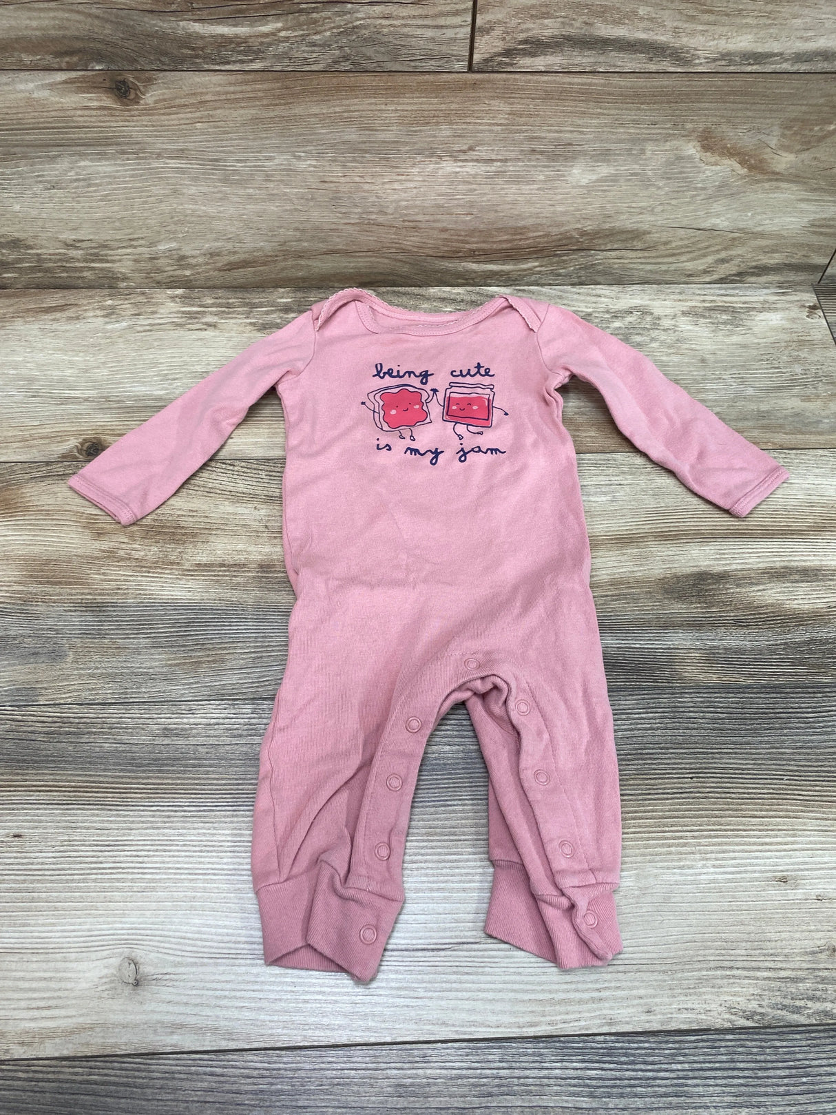 Carter's Being Cute is My Jam Coverall Pink sz 9m