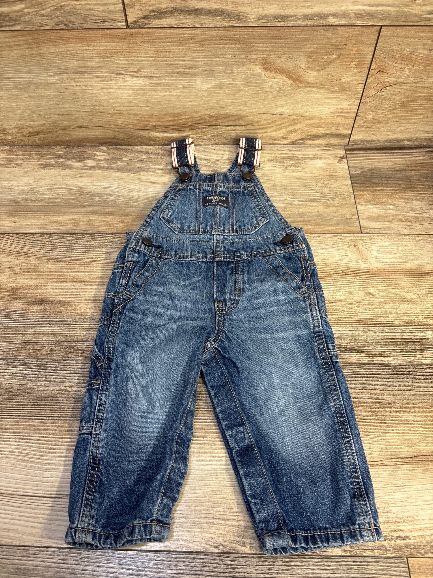 OshKosh Denim Overalls Blue sz 6-9m
