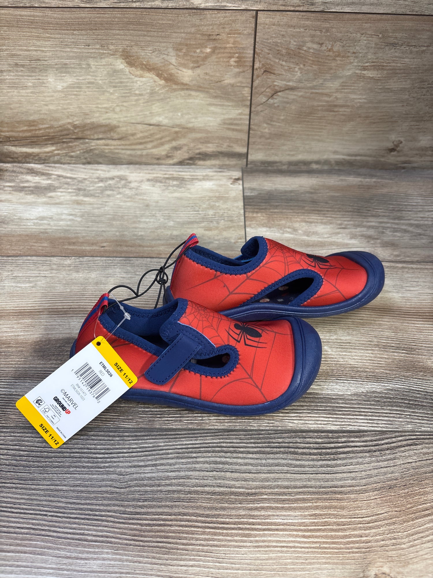 NEW Ground Up Marvel Spider-Man Water Shoes Red sz 11/12c