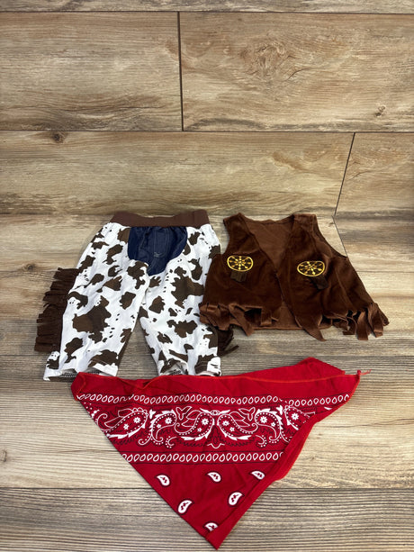 3pc Cowboy Vest Set Brown sz 12m - Me n Mommy To Be