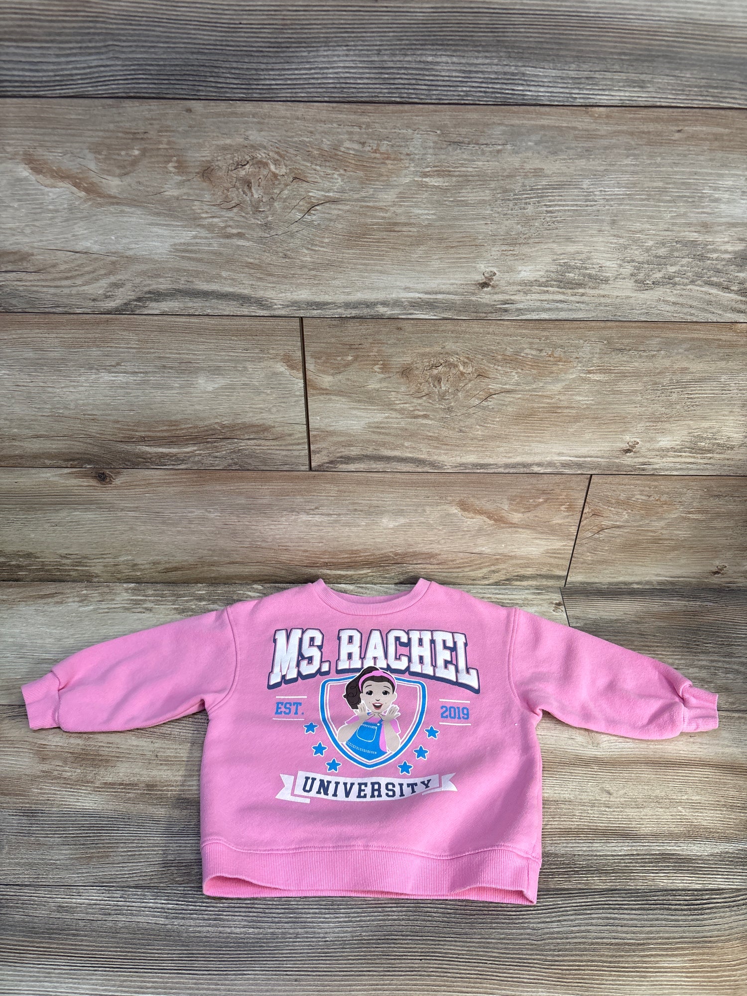 Ms Rachel University Sweatshirt Pink sz 2T