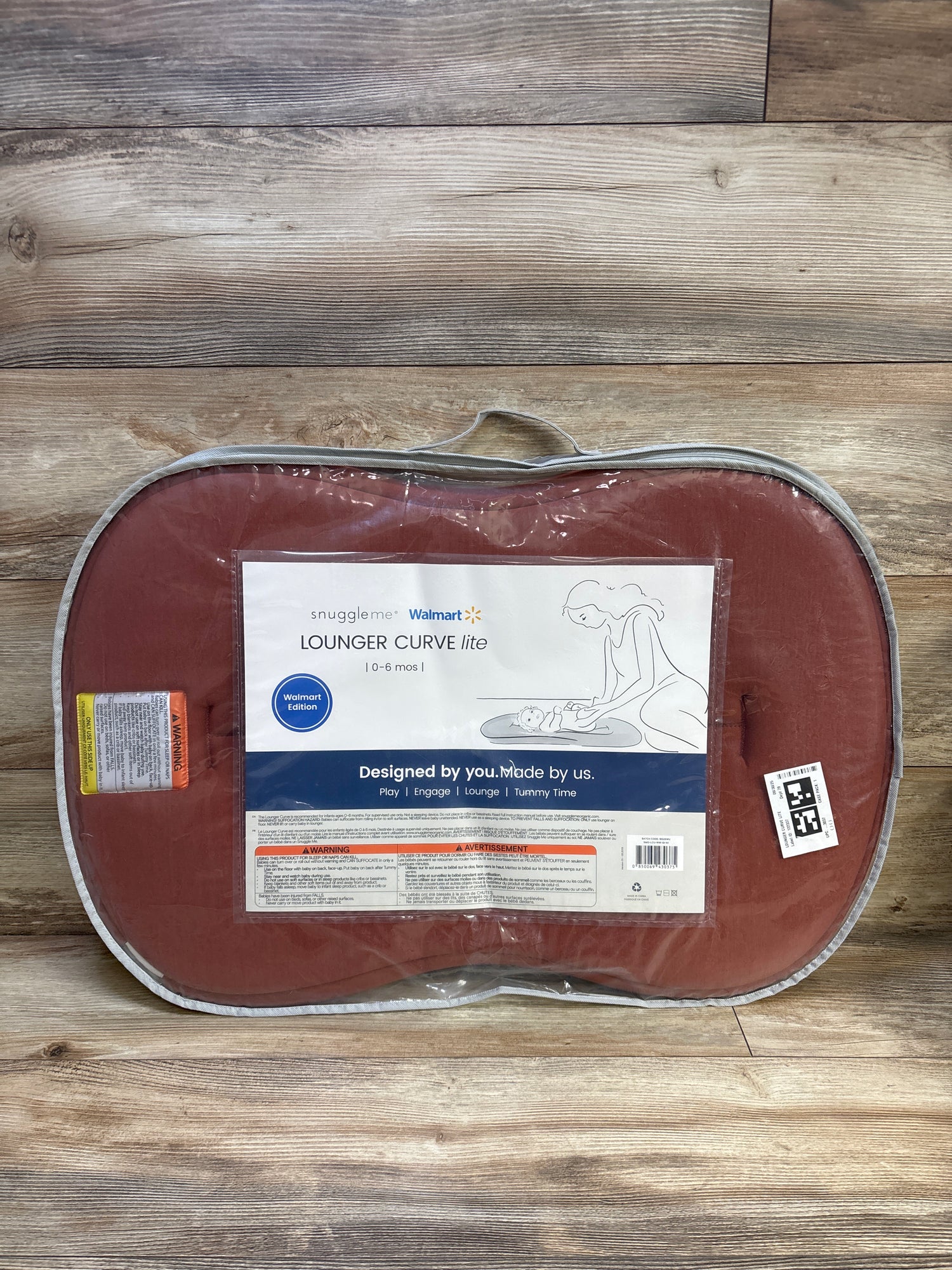 NEW Snuggle Me Curve Lite Baby Lounger with Gingerbread Cover
