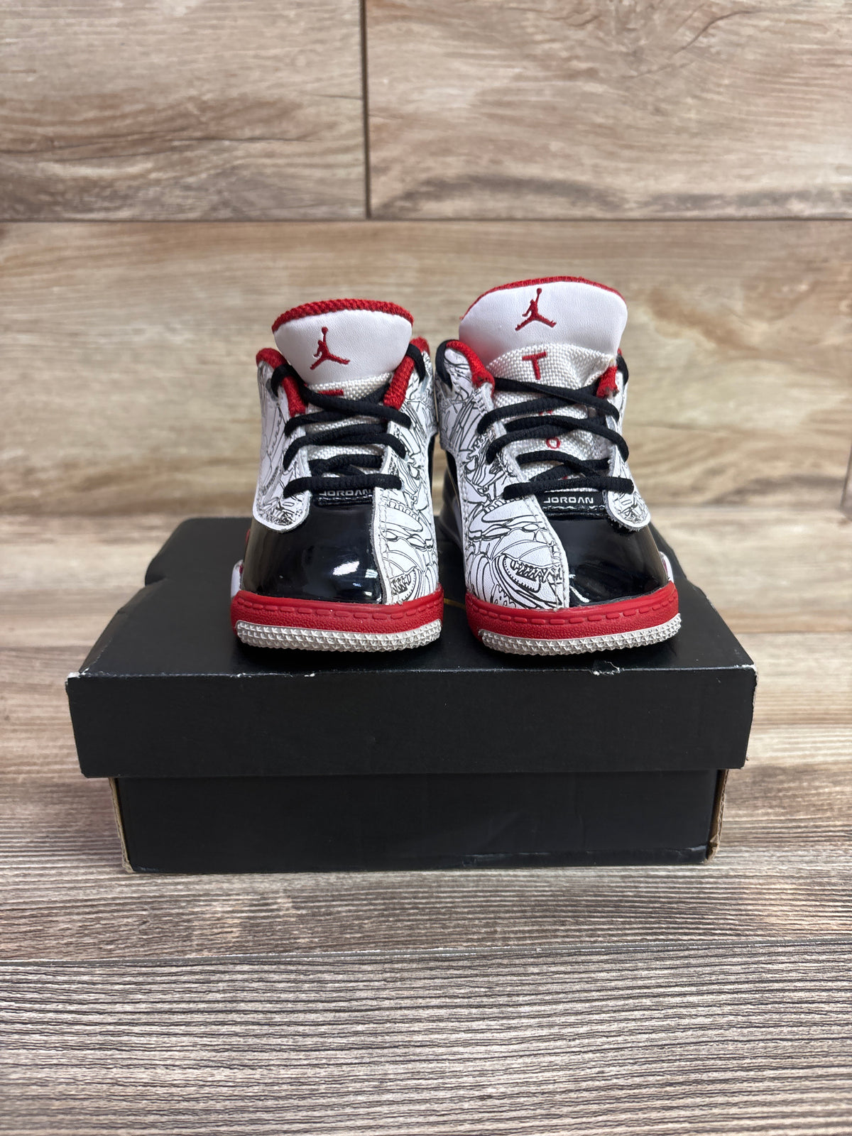 Air Jordan Dub Zero TD 'Varsity Red' Sneakers sz 4c