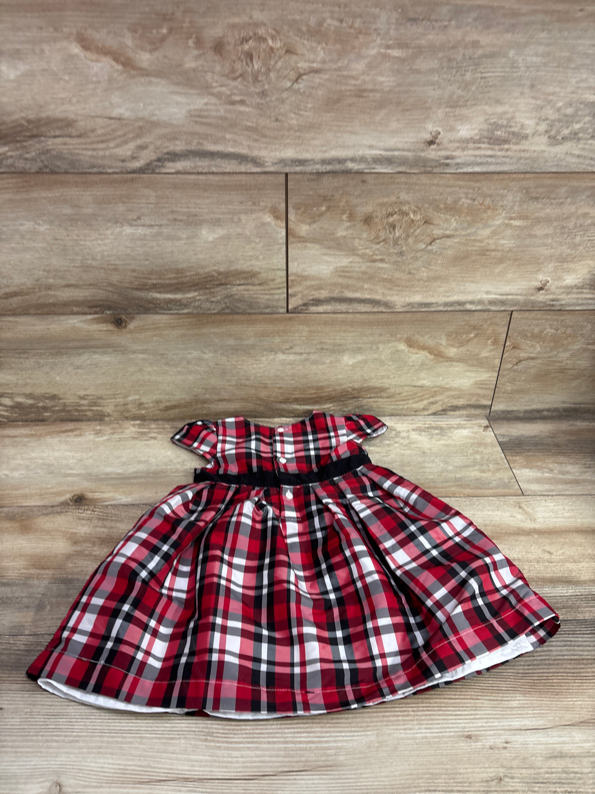 Carter's Plaid Bow Dress Red sz 18m