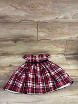 Carter's Plaid Bow Dress Red sz 18m