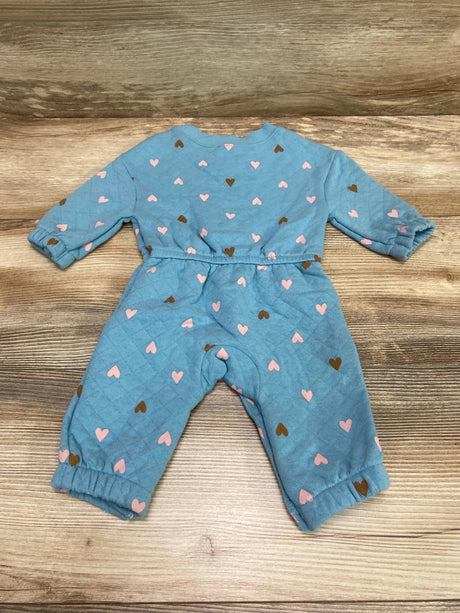 Carter's Quilted Heart Print Coverall Blue sz 3m - Me n Mommy To Be