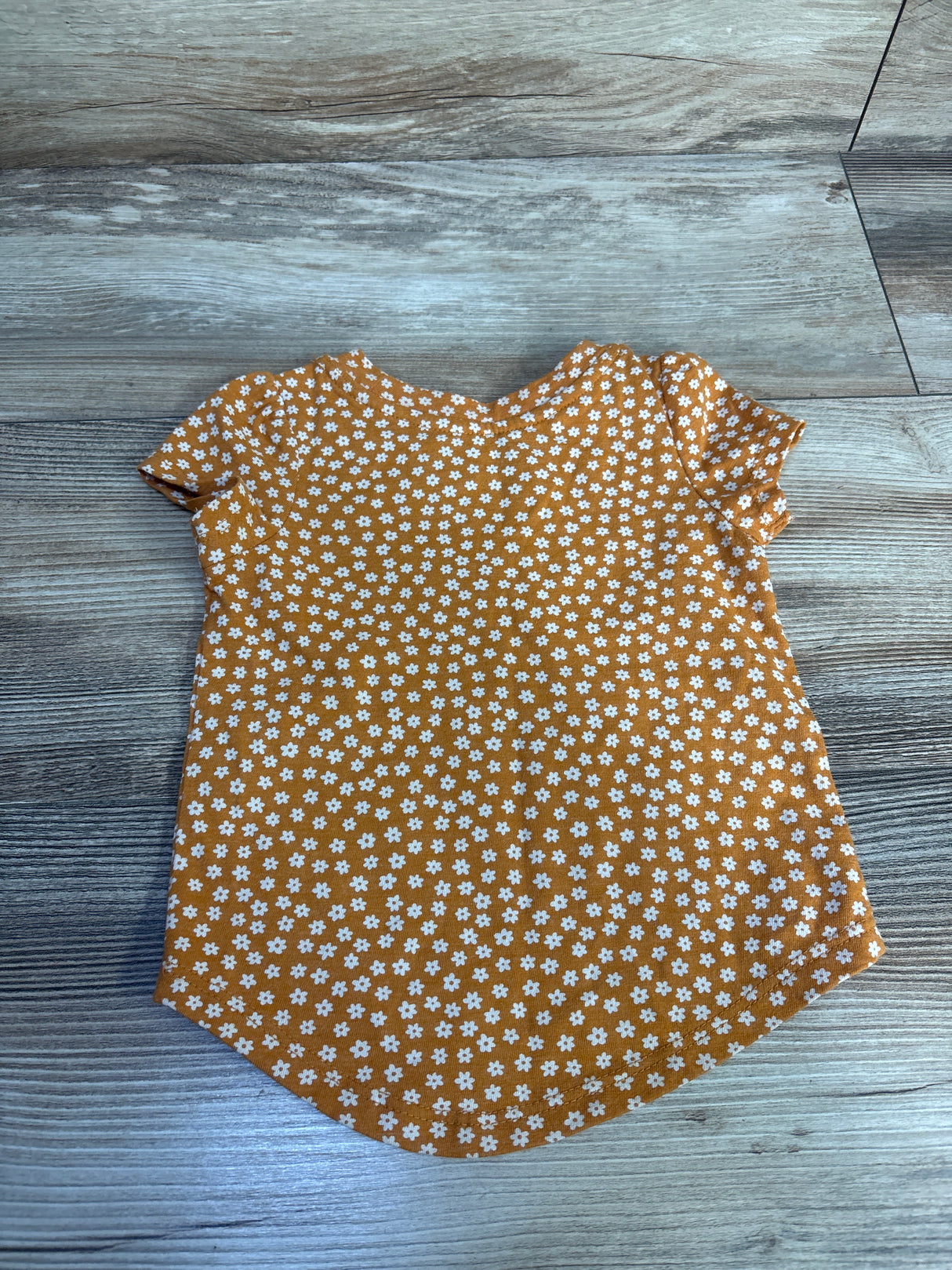 Cat & Jack Floral Shirt Yellow sz 12m