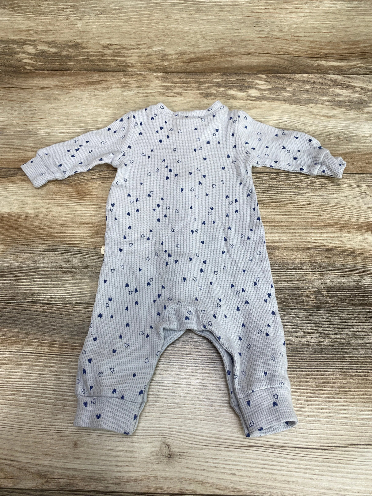 Baby Gap Heart Print Coverall Grey sz 0-3m