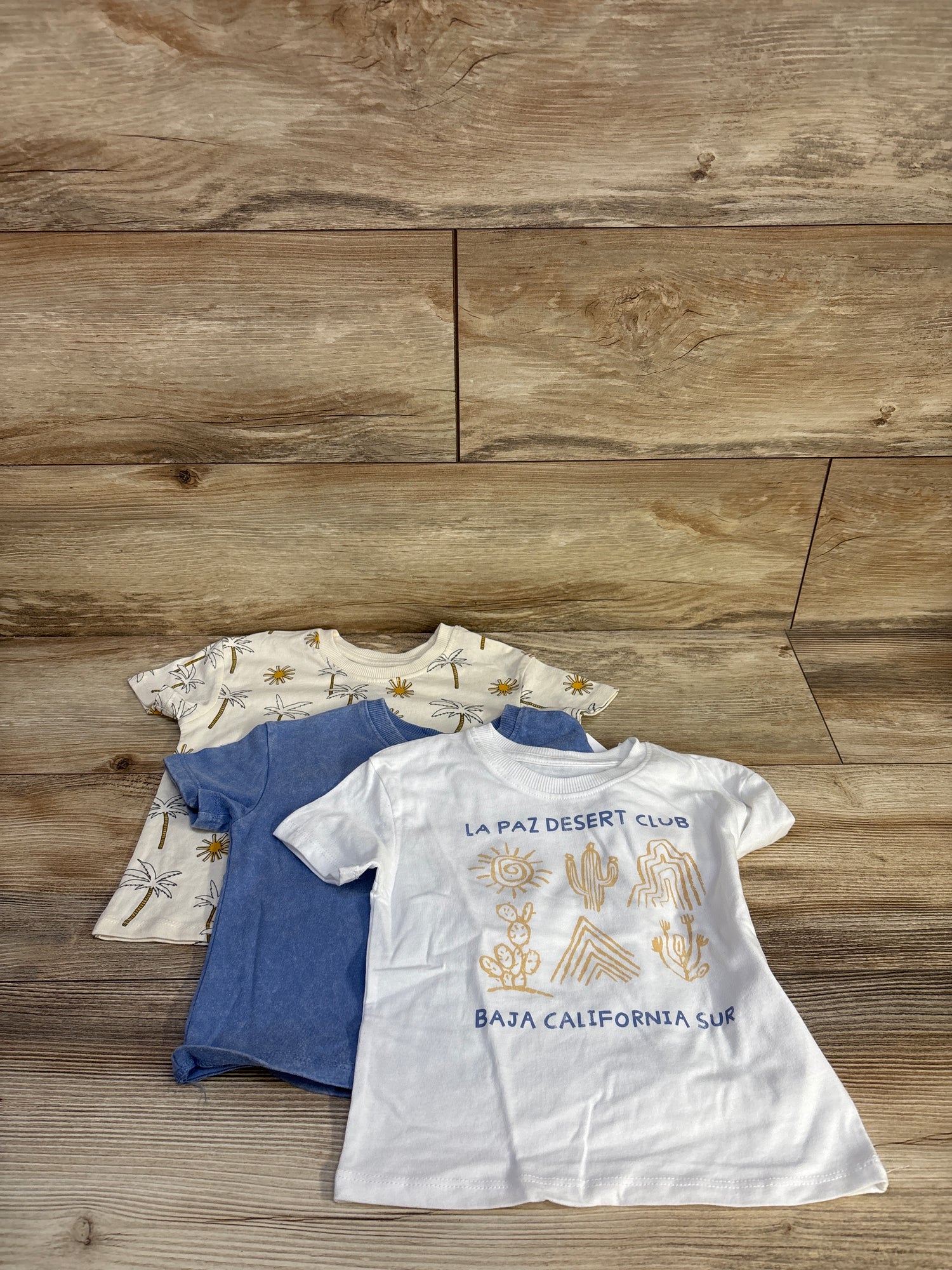 NEW Grayson Mini 3pk Short Sleeve Shirts Ivory sz 18m