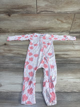 Georgie's Corner Bamboo Hibiscus & Monstera Convertible Sleeper Pink sz 6-12m